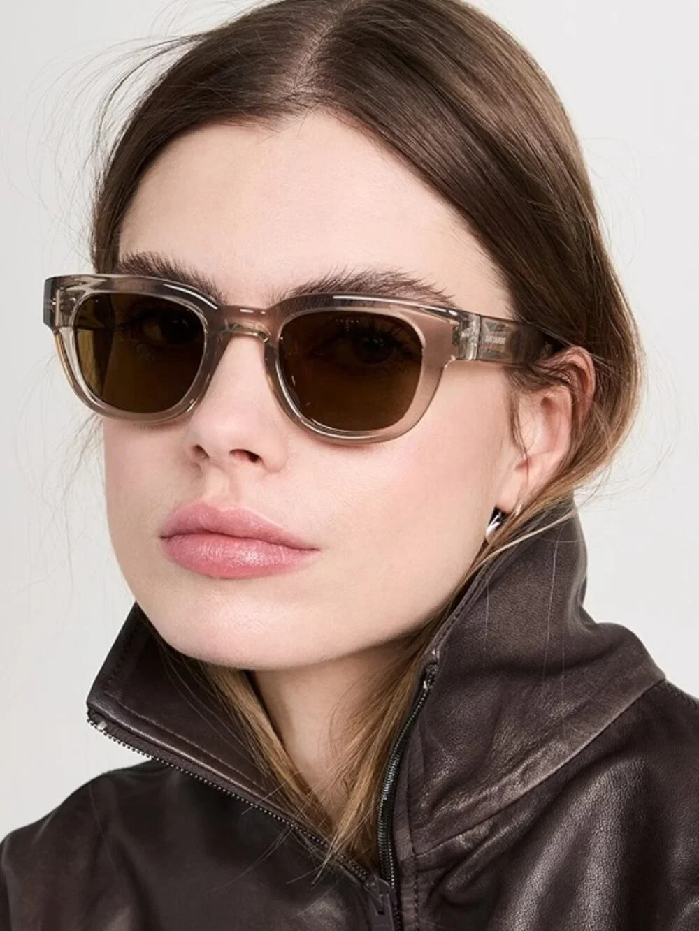 NEW SAINT LAURENT SUNGLASSES, SL675 004 BROWN UNISEX EYEWEAR SL 675 004